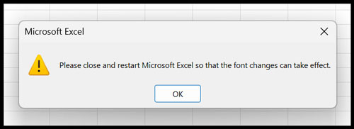 نحوه تغییر فونت و سایز پیش فرض در مایکروسافت اکسل (Microsoft Excel) - 6