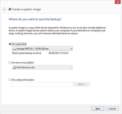 بکاپ گرفتن از ویندوز 10 از طریق System Image_2